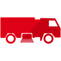 The right equipment street sweeper icon