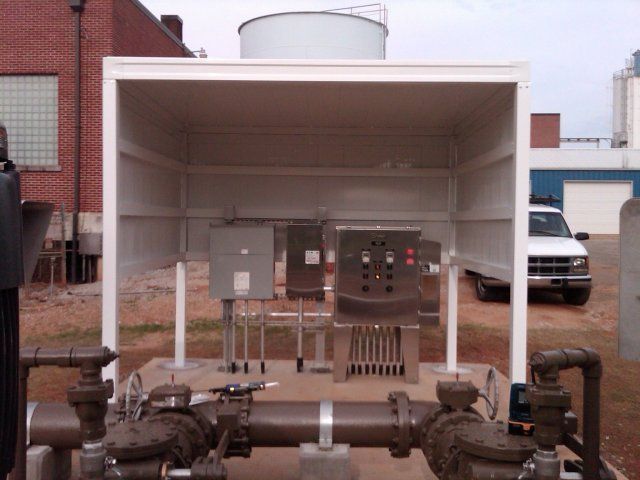 Commercial Fixed Metal Awning Installations — Fixed Metal Awning 6 in Spartanburg, SC