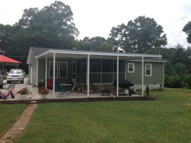 Fixed Metal Awning Installation — Fixed Metal Awning 4 in Spartanburg, SC