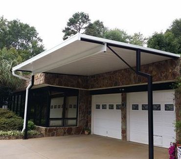 Awnings Seneca — Metal Awning in Spartanburg, SC Awnings Seneca — Metal Awning in Spartanburg, SC