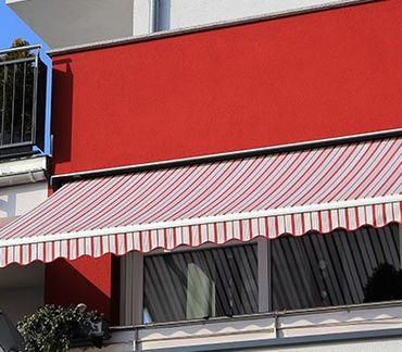 Awnings Charlotte — Striped Quality Awning in Spartanburg, SC Awnings Charlotte — Striped Quality Awning in Spartanburg, SC