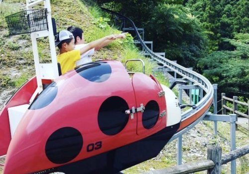 Iya Fureai Park ladybug monorail