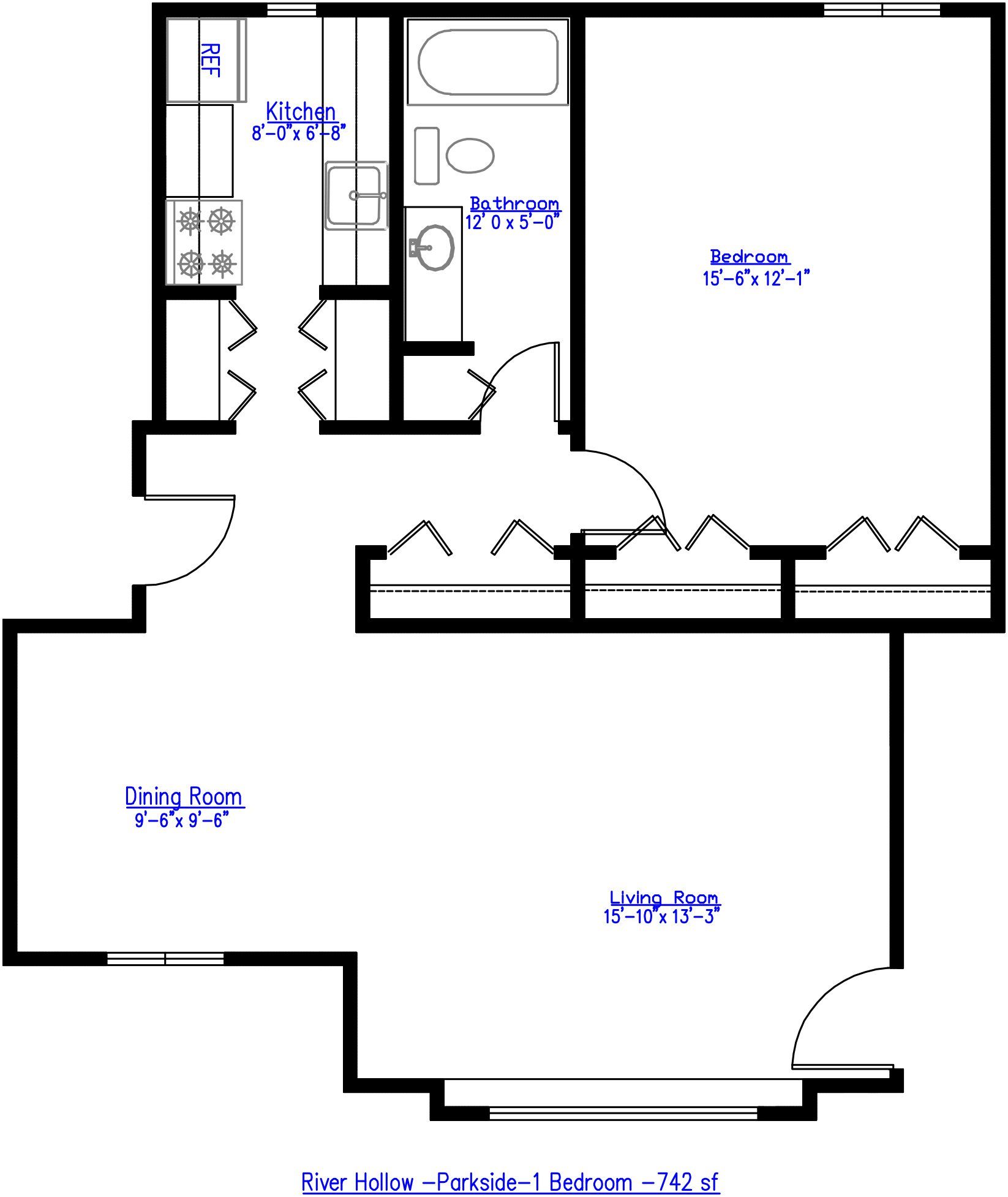 River Hollow Parkside 1 Bedroom