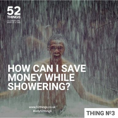 Man in outdoor shower