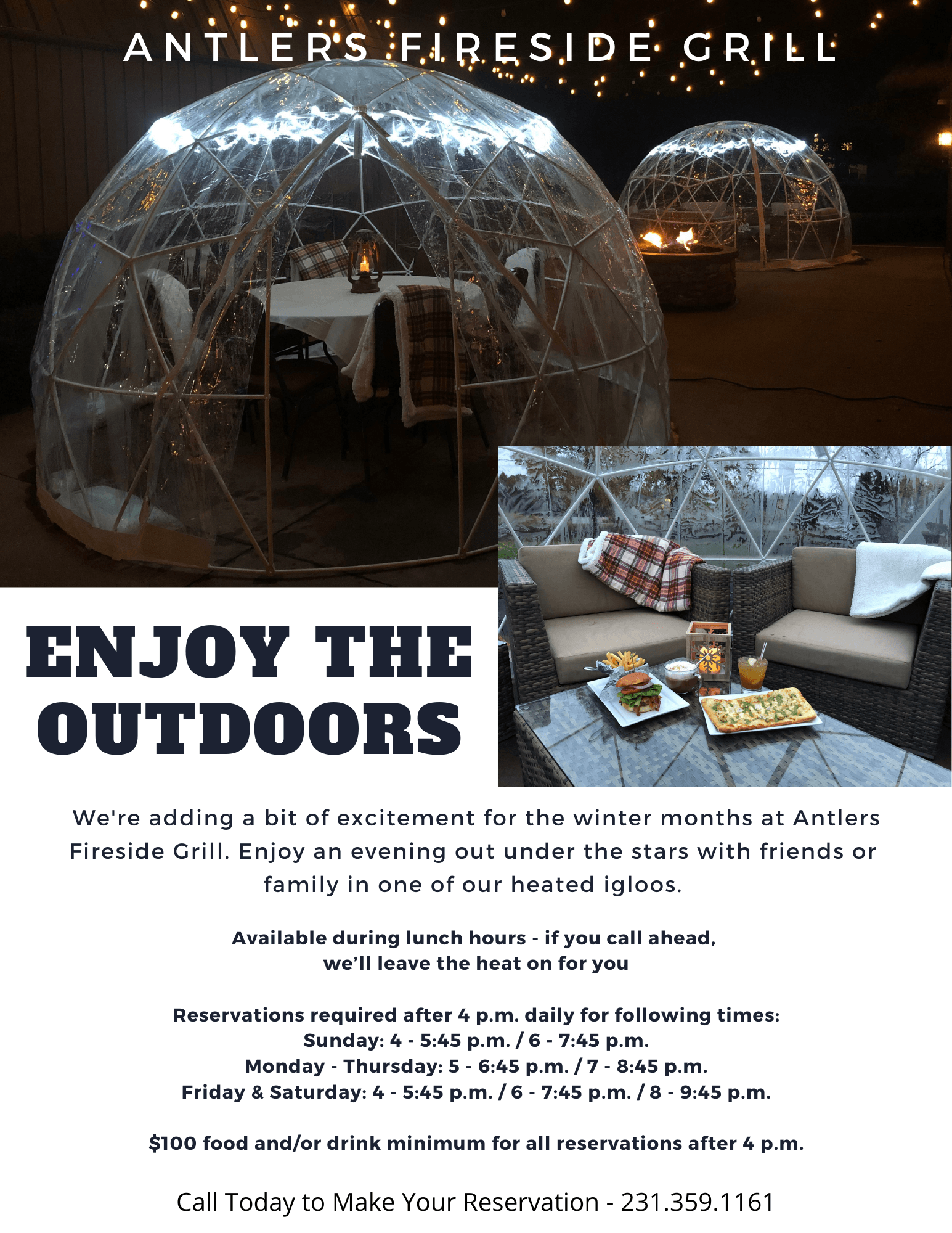outdoor dining flyer