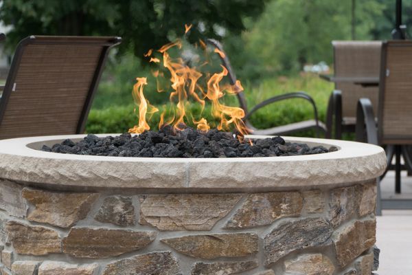 fire-pit at Antler's