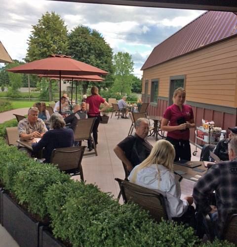 exterior patio of Antler's