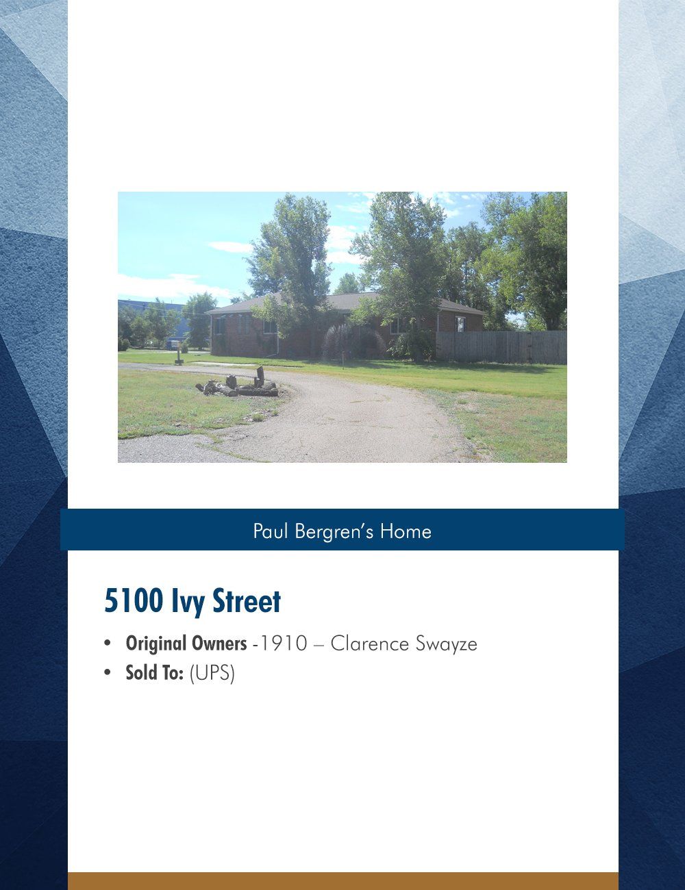 Paul Bergren’s Home