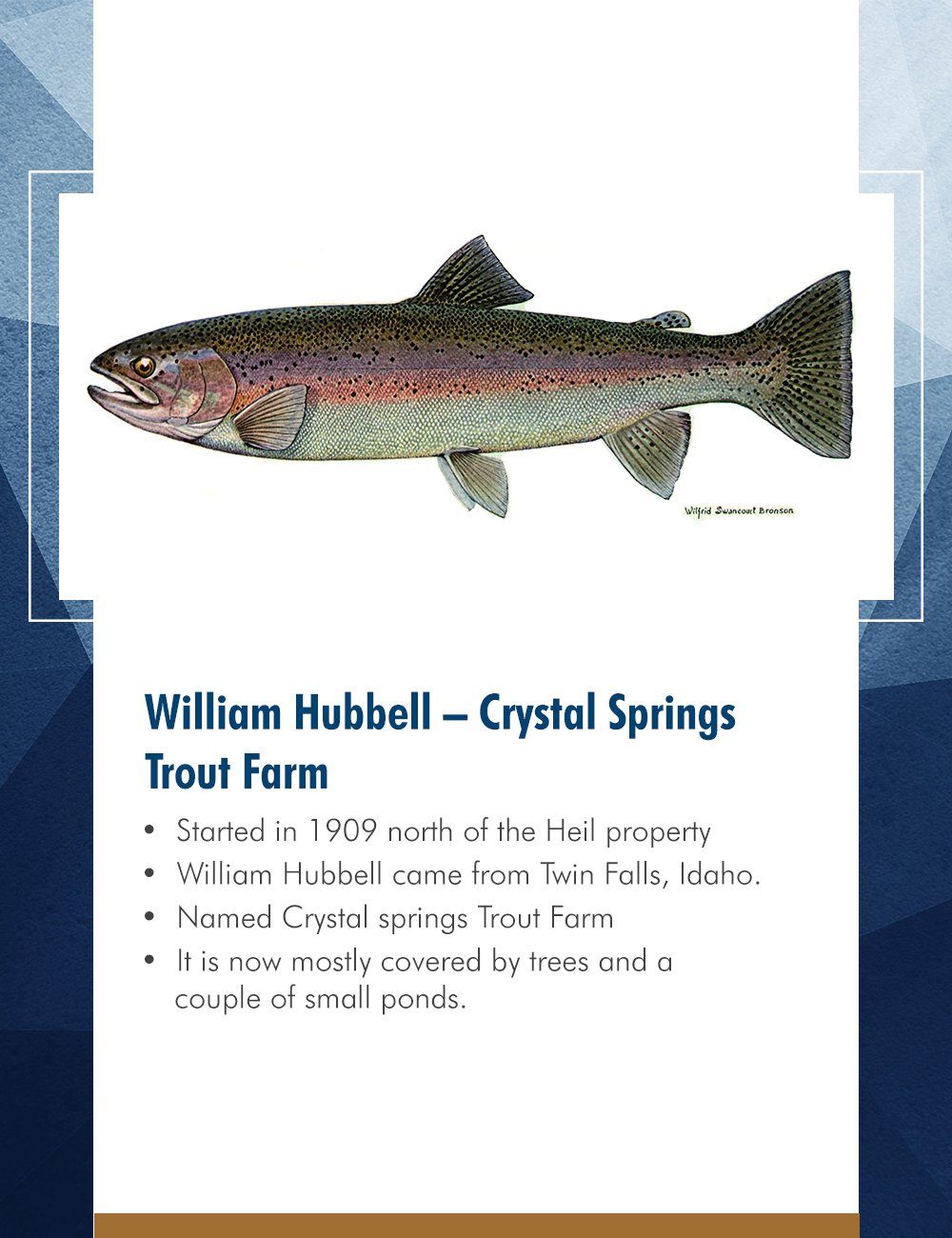 William Hubbell – Crystal Springs Trout Farm
