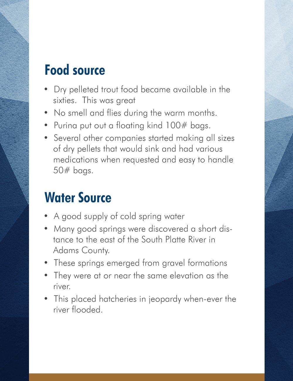 water source