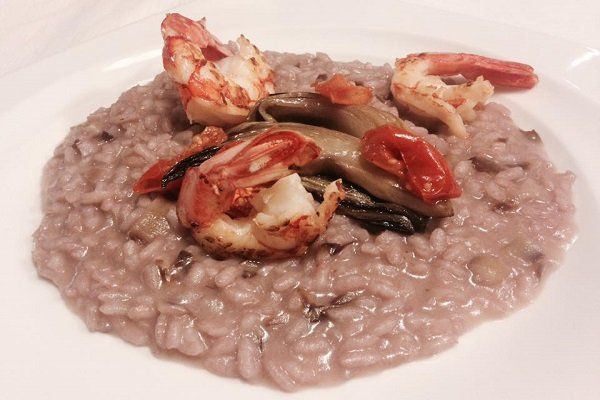 risotto con gamberetti