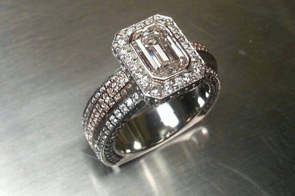 Princess Cut and Round Brilliant Diamond Ring — Jewelry Appraisal in Brentwood, TN
