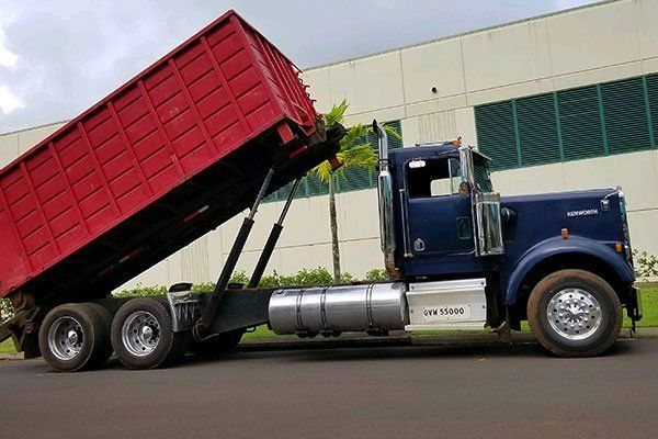 Demolition waste trucks