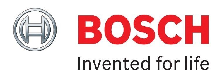 A bosch logo that says invented for life