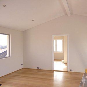 empty room with white walls
