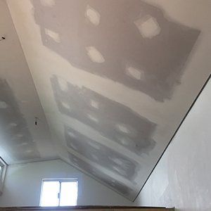 new ceiling before paint job