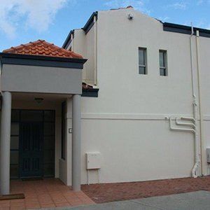 exterior of white building