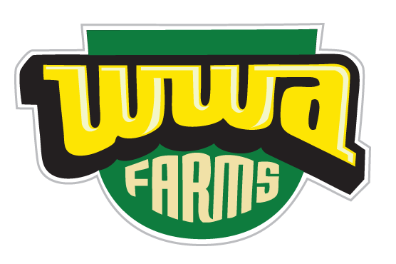 WWWA Farms logo: yellow text