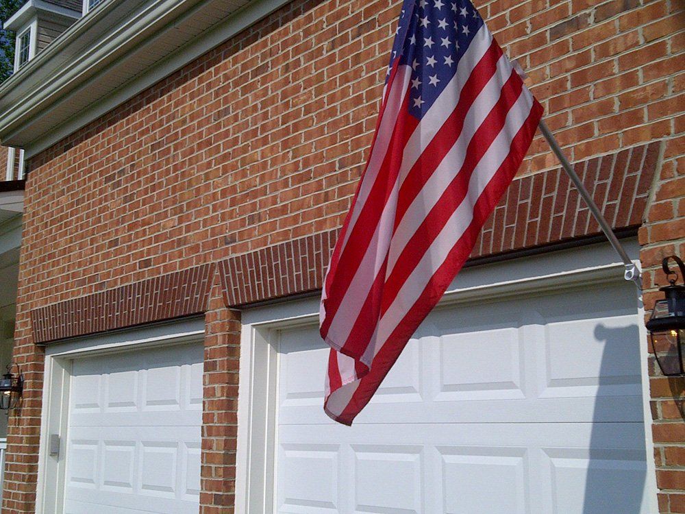 flag and bricks