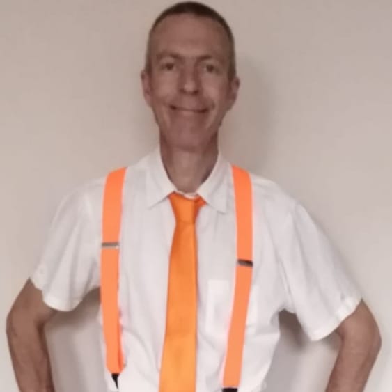 Paul Donegan in costume