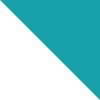 Turquoise square with a white diagonal triangle shape across it