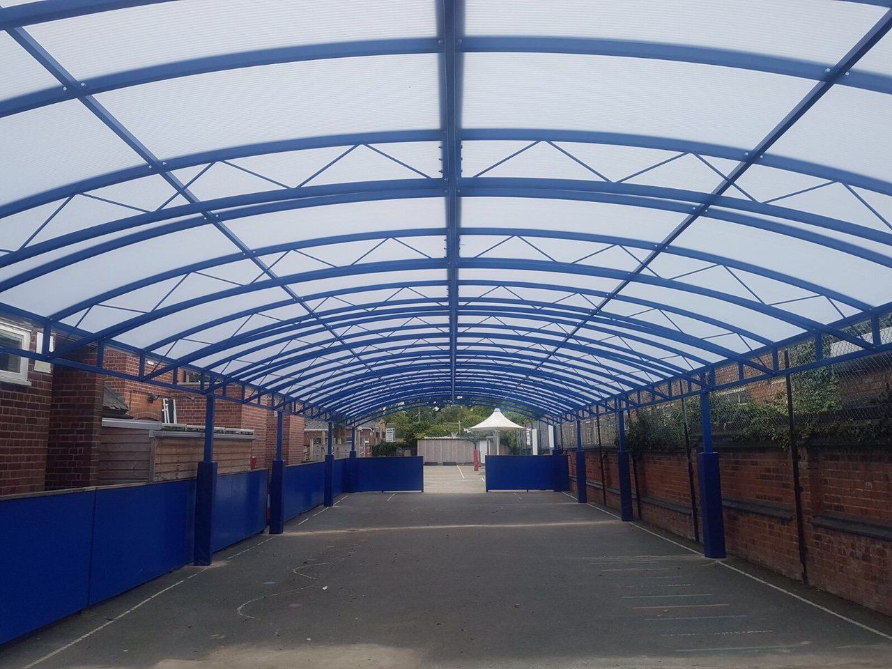 Roofed canopies