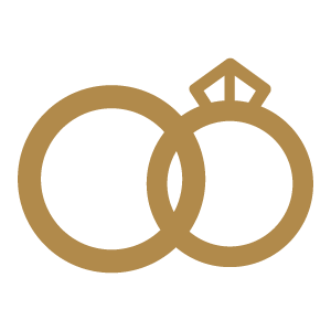 Wedding rings icon