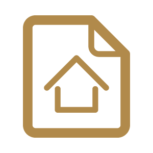 Real estate paper icon