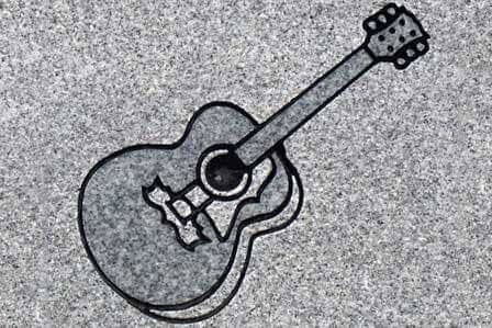 Guitar Emblem - Laser Etching in Bradenton, FL