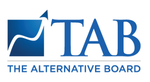 TAB logo with blue upward arrow and text “THE ALTERNATIVE BOARD”