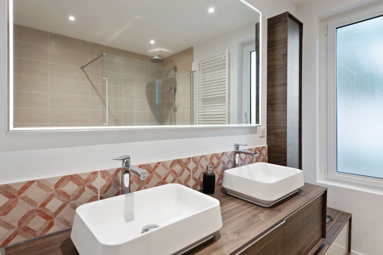 Double vasque de salle de bain