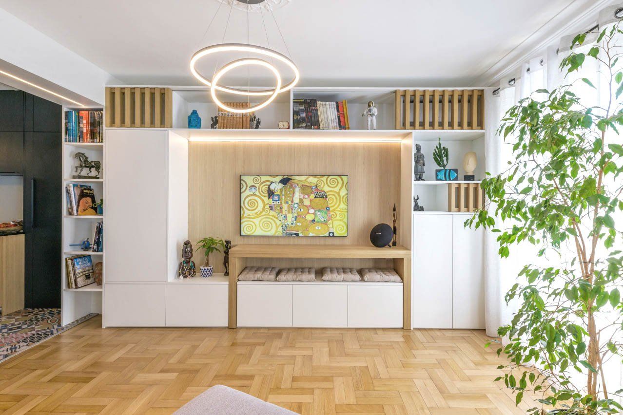 Rénovation d'appartement avec agencement sur mesure à Lyon 6
