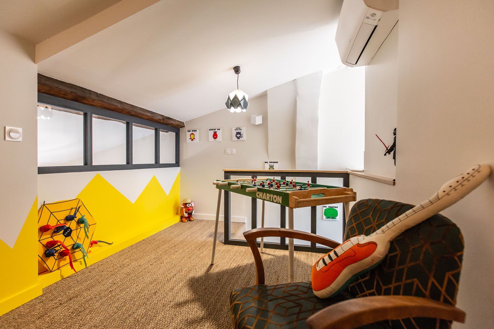 Dernier étage de l'appartement aménagé sur mesure