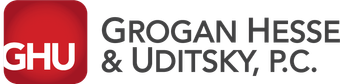 A logo for grogan hesse and uditsky p.c.