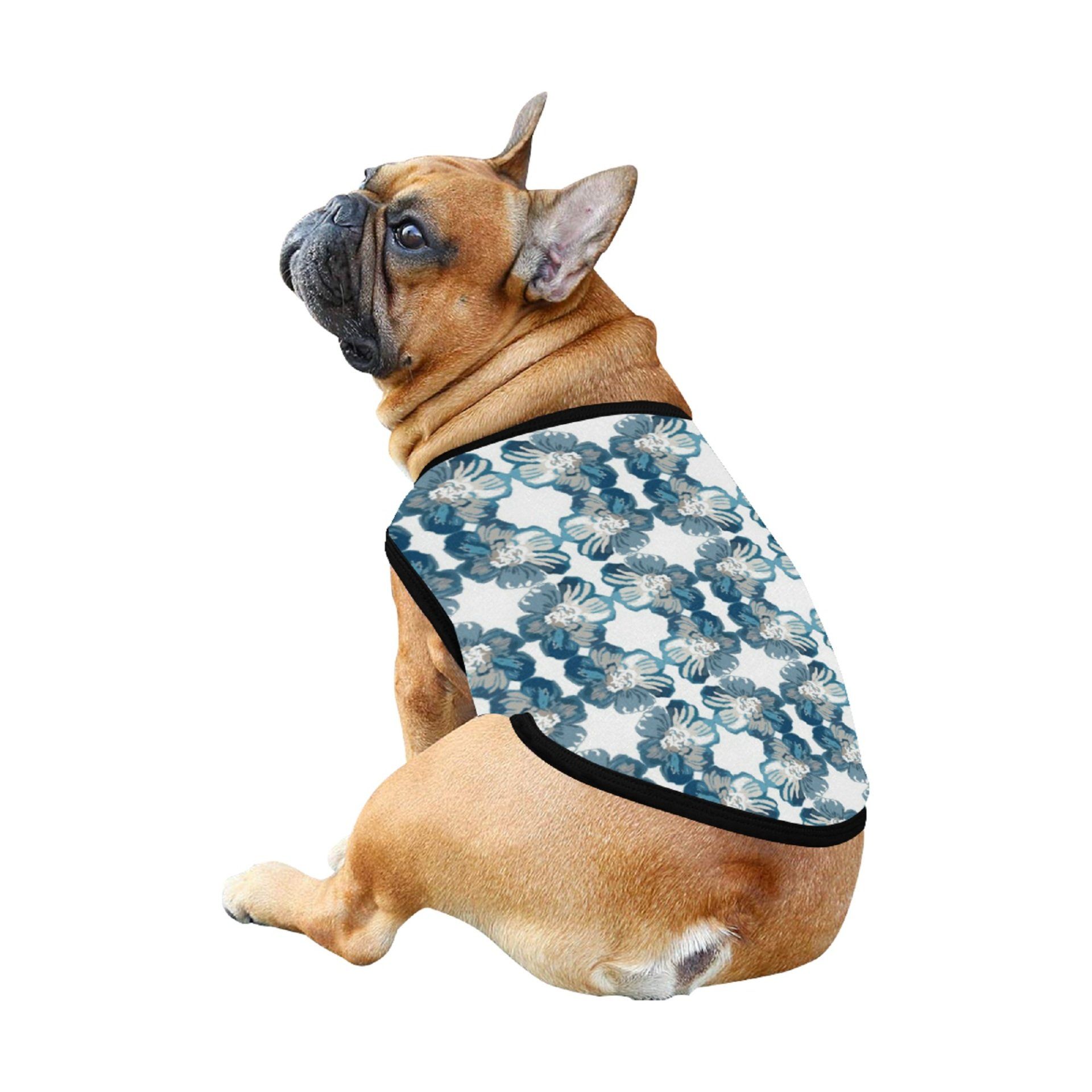 vitalsole floral Hawaiian designs dog and cat pet tank topsnk tops