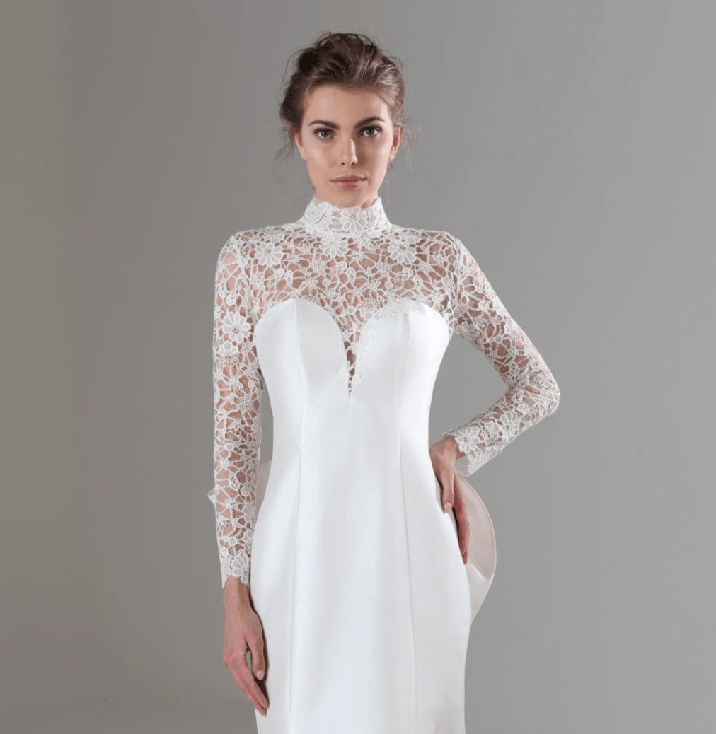abito da sposa con ricami