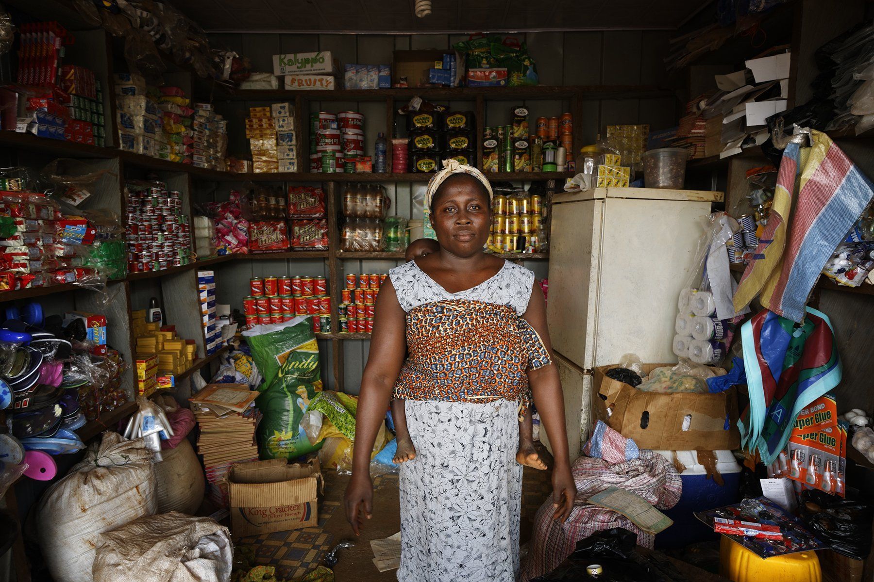 Community store interior, aligned with UN SDGs for economic growth.