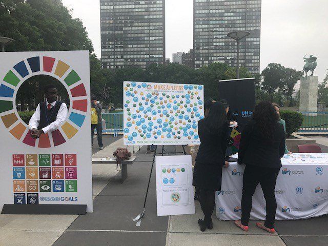 Artists and exhibitors join the UN Green Fair to promote sustainable lifestyles