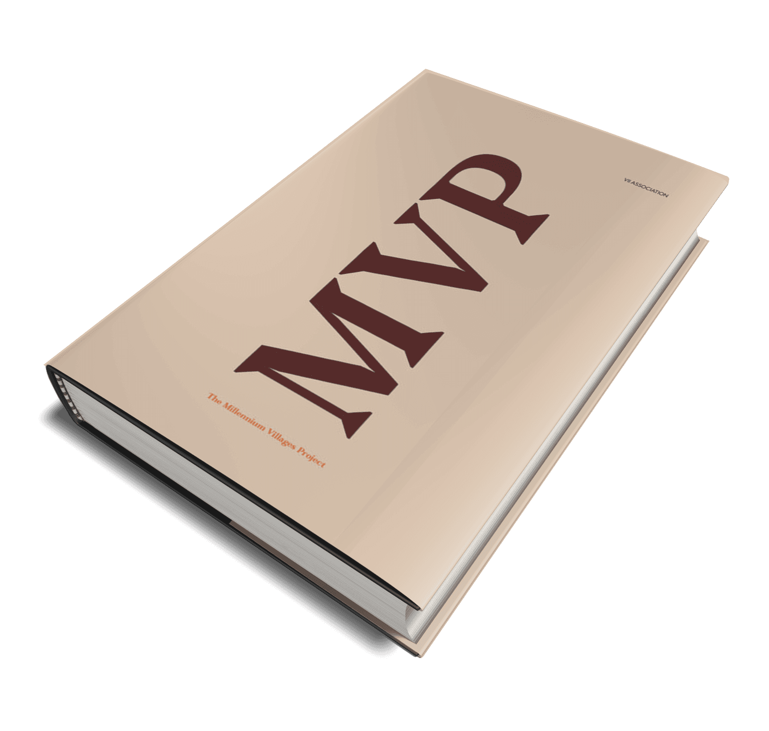 Millennium Villages Project (MVP) A beige book with the MVP Logo