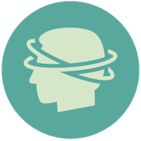 icon of character with rings around head