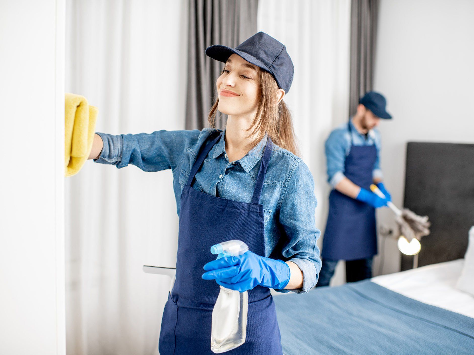 Cleaning The Bedroom — Hoquiam, WA — Professional Care Cleaning Cleaning The Bedroom — Hoquiam, WA — Professional Care Cleaning
