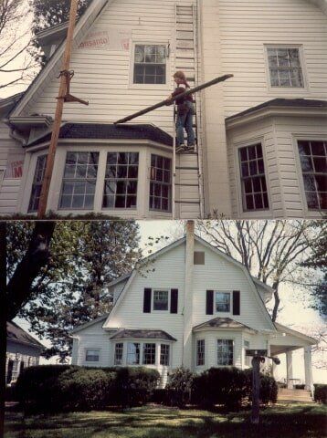 Before and After Siding Installation — Baldwin, MD — J.W. Calvert MFG.