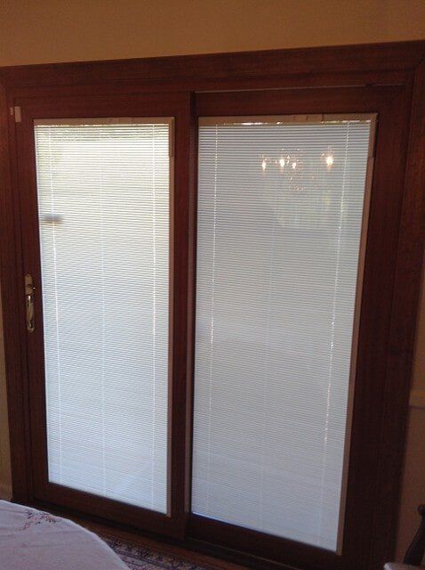Sliding Glass Window With Blinds — Baldwin, MD — J.W. Calvert MFG.