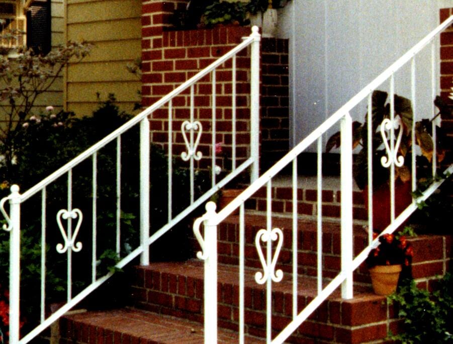 White Railings — Baldwin, MD — J.W. Calvert MFG.