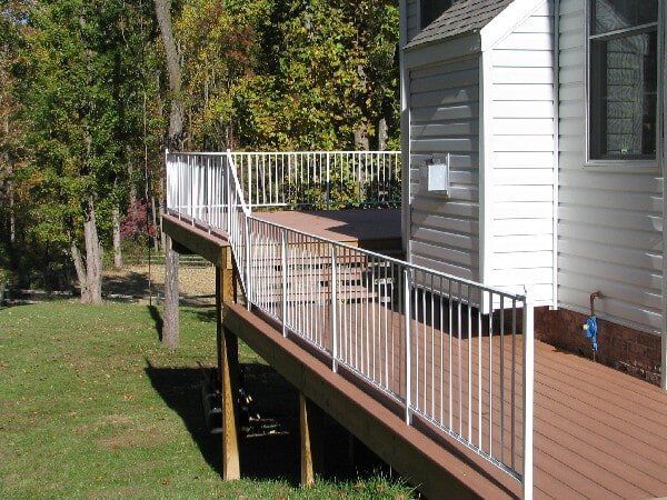 Deck With Railings — Baldwin, MD — J.W. Calvert MFG.