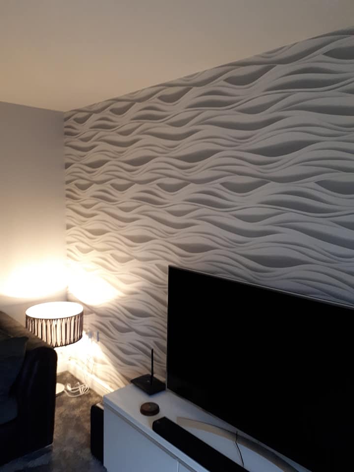 professional room wallpaper decorator in bury