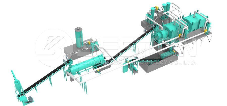 sugarcane bagasse charcoal machine
