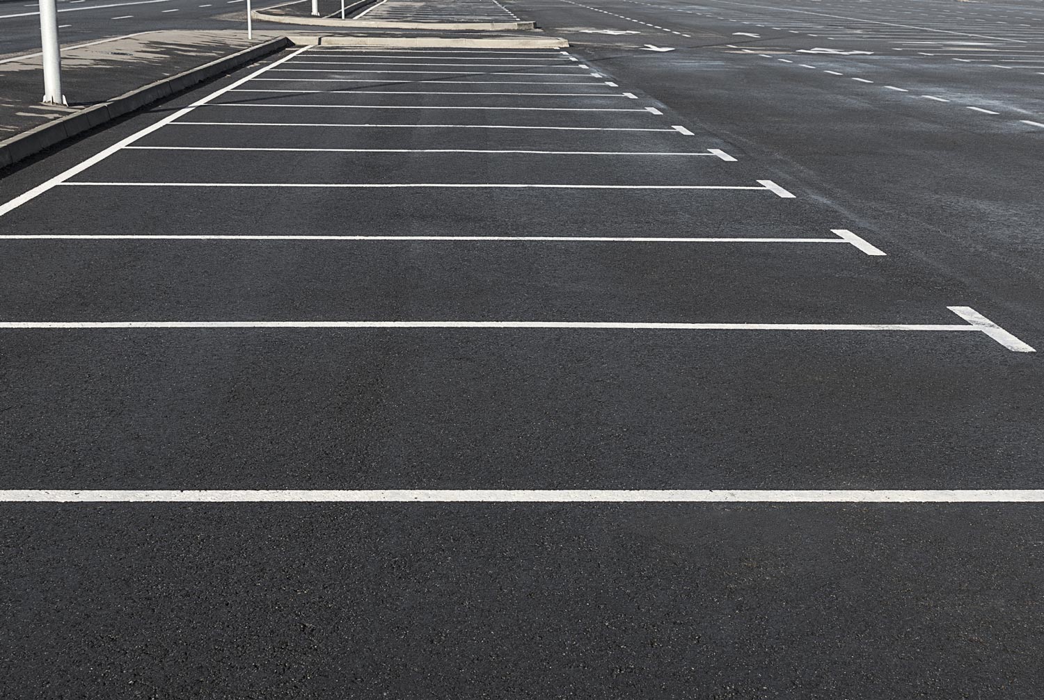 Empty Parking with Nice Asphalt — Zanesville, OH — Birkhimer Asphalt Ltd.