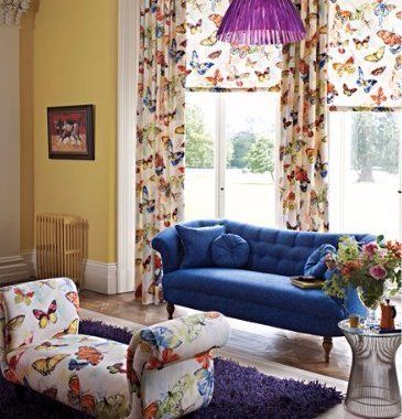 blue sofa
