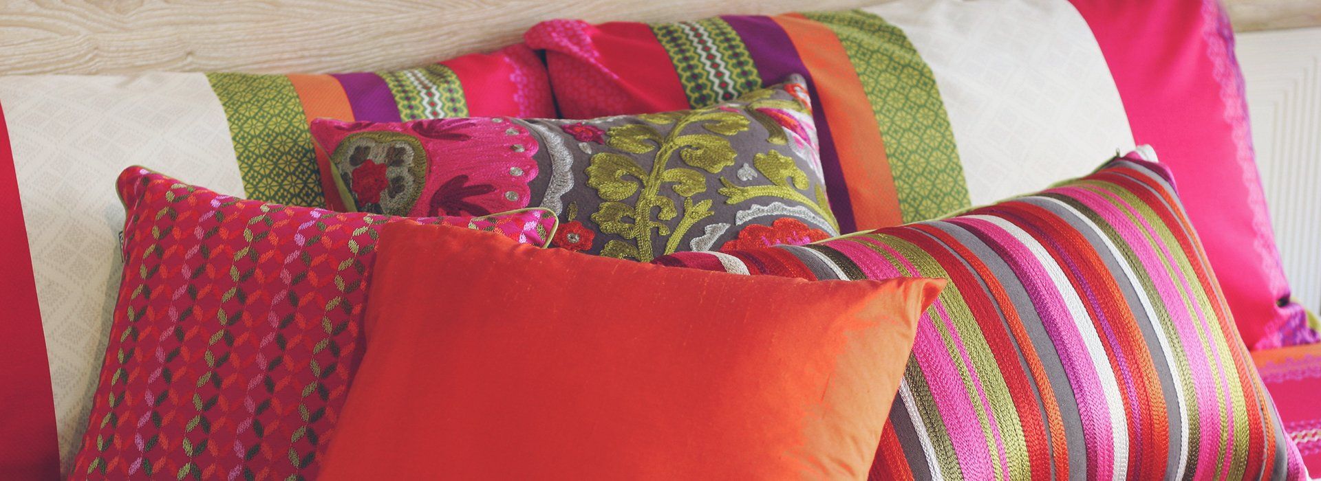 colourful pillows